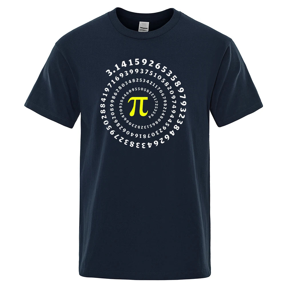 📐😂 Lustiges Pi π Spiral T-Shirt für Herren – Mathematik & Geometrie Print 👕