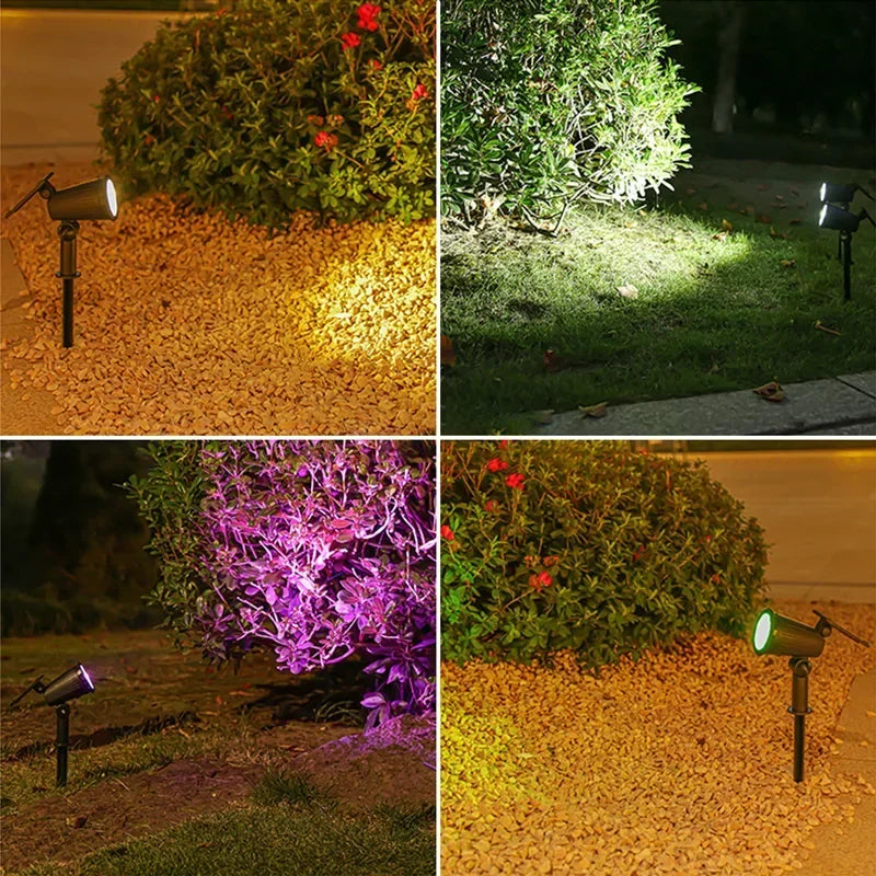 ☀️ 9 LED Solar Spotlights – Helles Licht für Garten & Outdoor