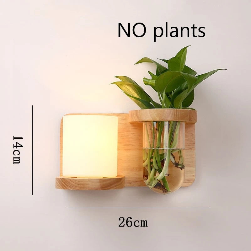 🌿 Modern Wooden LED Wall Lamp – Stil trifft Natur