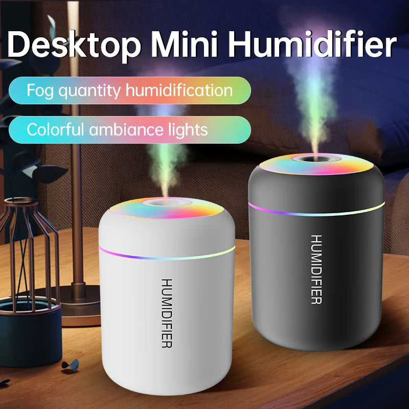 💧 180ml Mini Air Humidifier – USB Aroma Diffuser & Luftbefeuchter