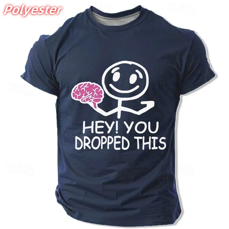 🧠 Lustiges Brain T-Shirt für Herren – Buntes 3D Print