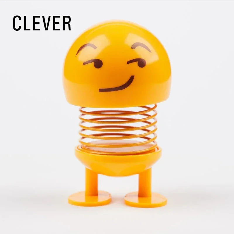 🚗 Lustiges Wackelkopf Auto-Dashboard Ornament – Süße Gesichter & Trendiges Autozubehör 😄