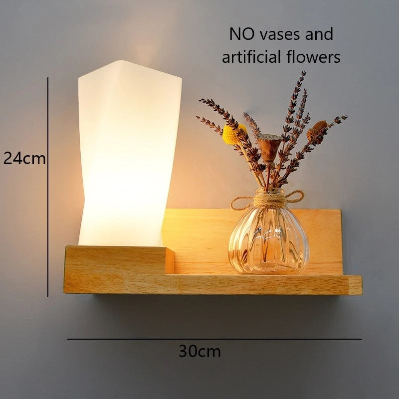 🌿 Modern Wooden LED Wall Lamp – Stil trifft Natur