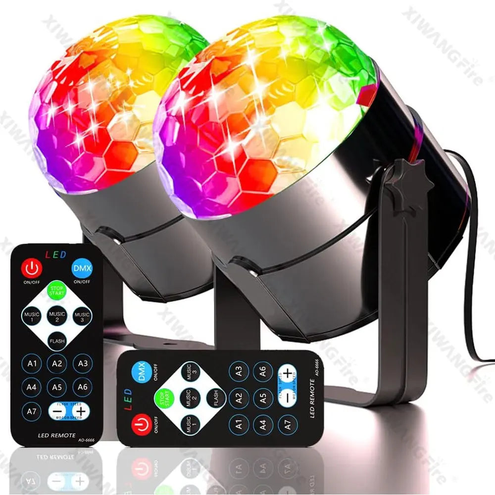 RGB LED Disco Kugel – Soundgesteuerte Party Lampe mit Fernbedienung