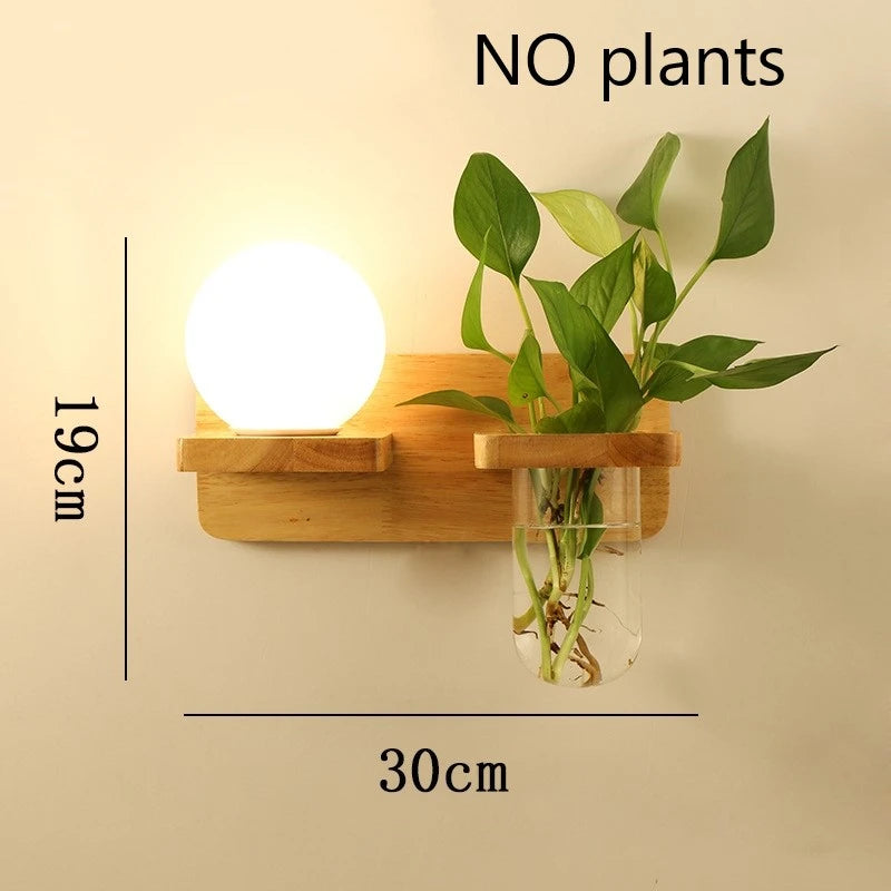 🌿 Modern Wooden LED Wall Lamp – Stil trifft Natur