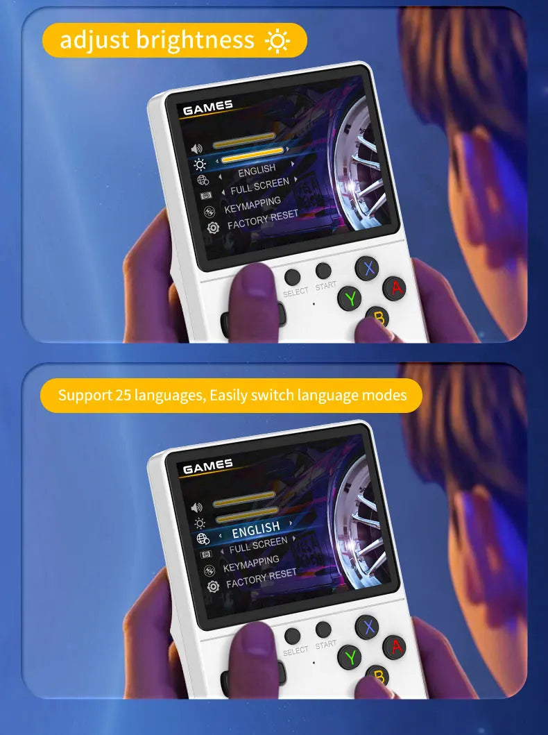 🚀 GB350 Handheld Game Console – Multi-Plattform, HD IPS Screen, 3D Joystick, Ergonomisch