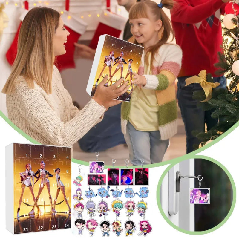 K-Pop Demon Hunters Adventskalender 🎄✨ – 24 Tage Weihnachts-Countdown mit Rumi, Mira, Zoey & Tiger | Perfektes Geschenk für K-Pop Fans