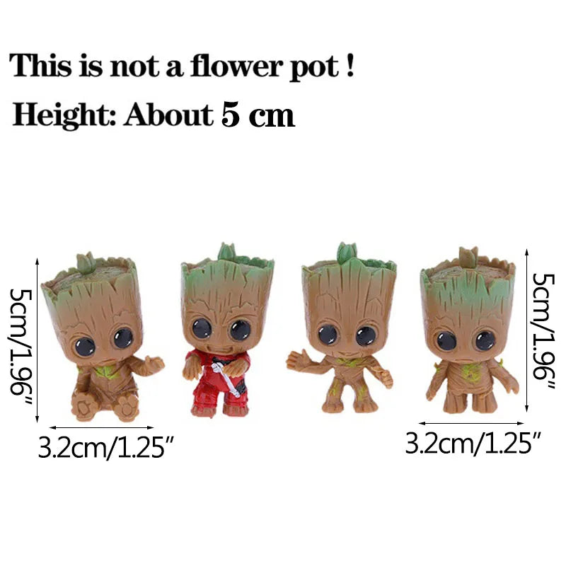 Mini Groot Figurine – Cartoon Desktop Dekoration, 5 cm, Handgefertigt