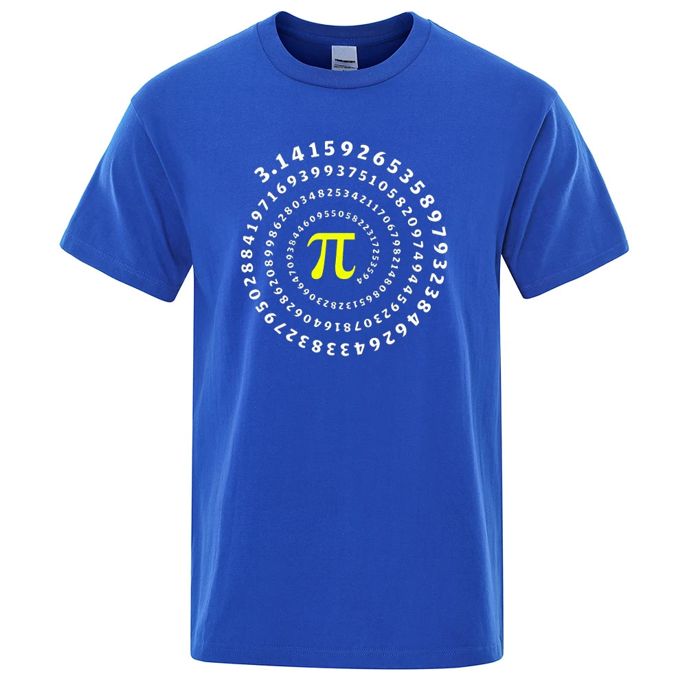 📐😂 Lustiges Pi π Spiral T-Shirt für Herren – Mathematik & Geometrie Print 👕