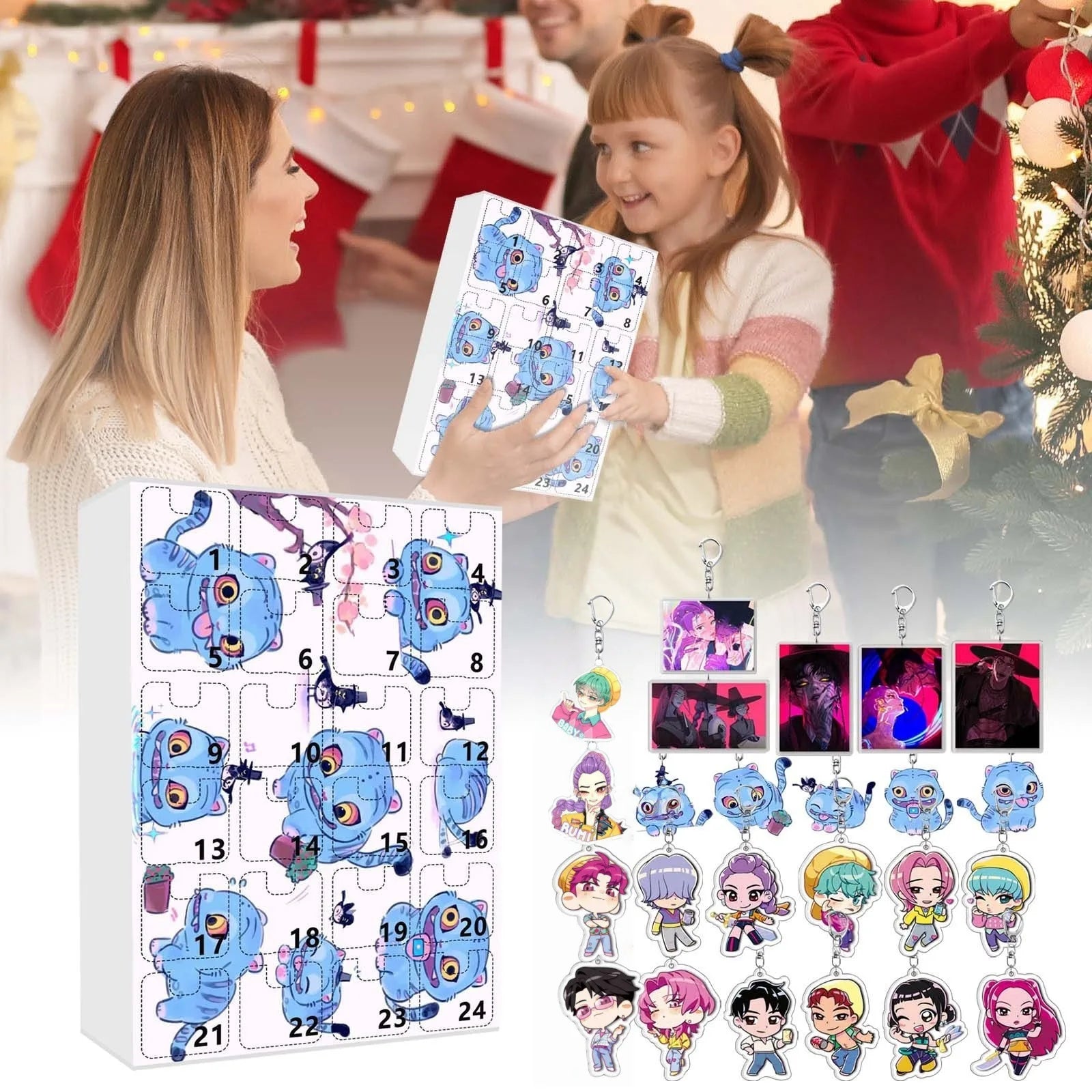K-Pop Demon Hunters Adventskalender 🎄✨ – 24 Tage Weihnachts-Countdown mit Rumi, Mira, Zoey & Tiger | Perfektes Geschenk für K-Pop Fans