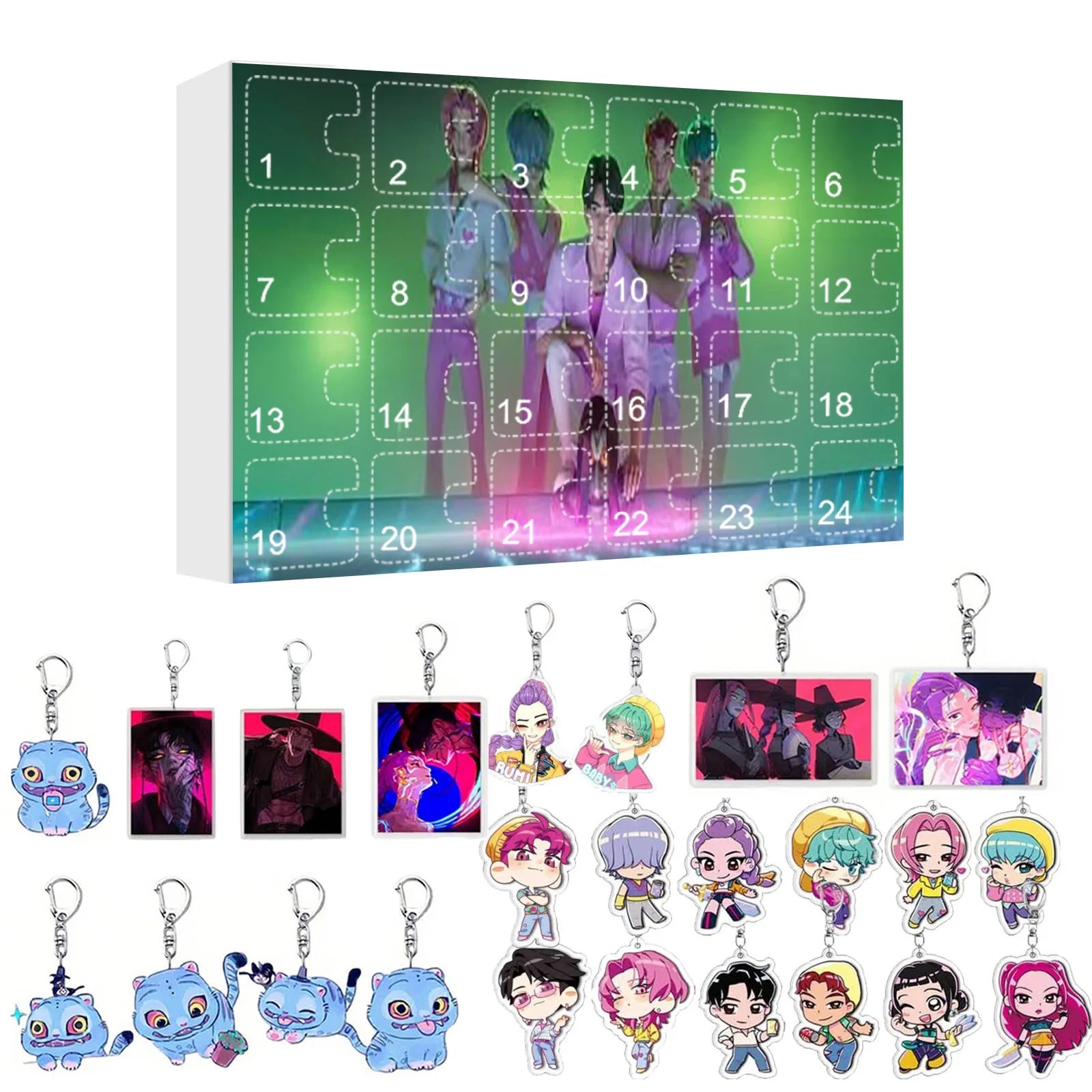 K-Pop Demon Hunters Adventskalender 🎄✨ – 24 Tage Weihnachts-Countdown mit Rumi, Mira, Zoey & Tiger | Perfektes Geschenk für K-Pop Fans