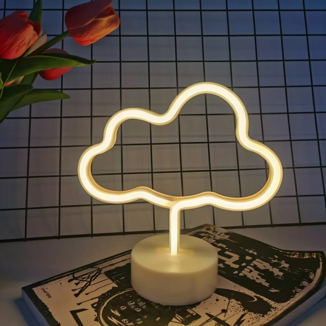 Neon LED Dekolicht – USB & Batterie betrieben, Tisch- & Raumdekoration, Party & Heim