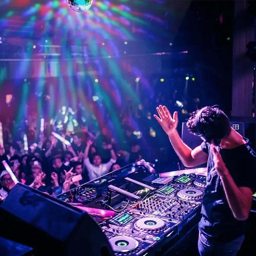 RGB LED Disco Kugel – Soundgesteuerte Party Lampe mit Fernbedienung