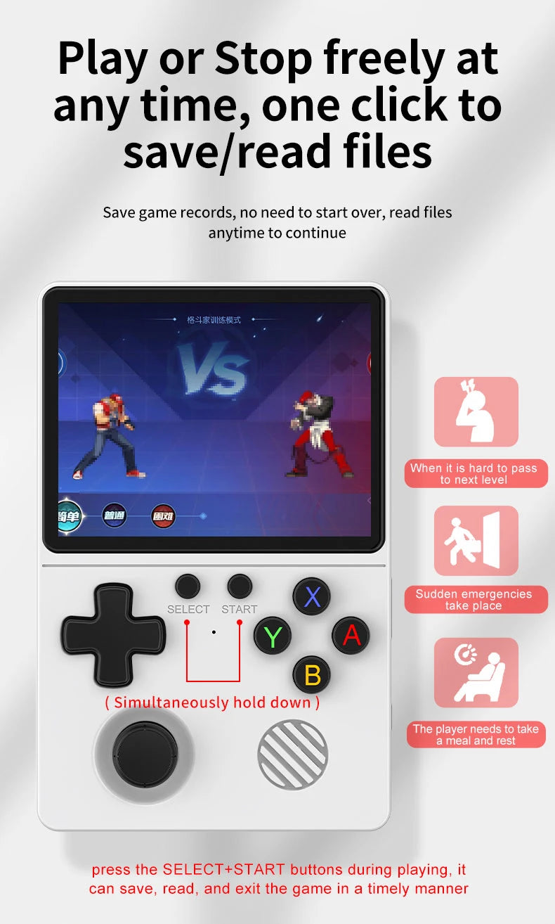 🚀 GB350 Handheld Game Console – Multi-Plattform, HD IPS Screen, 3D Joystick, Ergonomisch