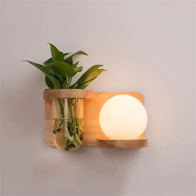 🌿 Modern Wooden LED Wall Lamp – Stil trifft Natur