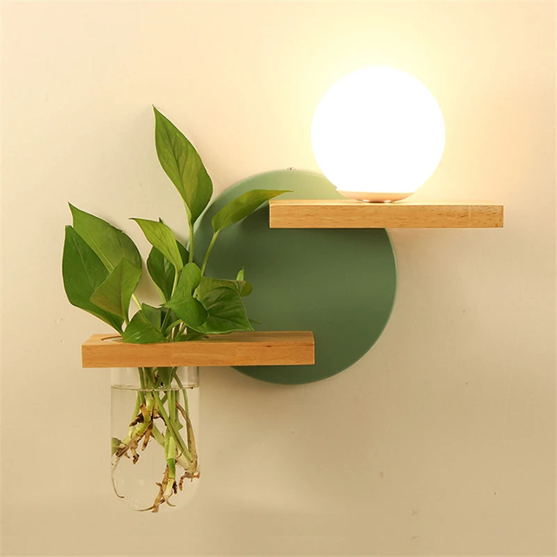 🌿 Modern Wooden LED Wall Lamp – Stil trifft Natur