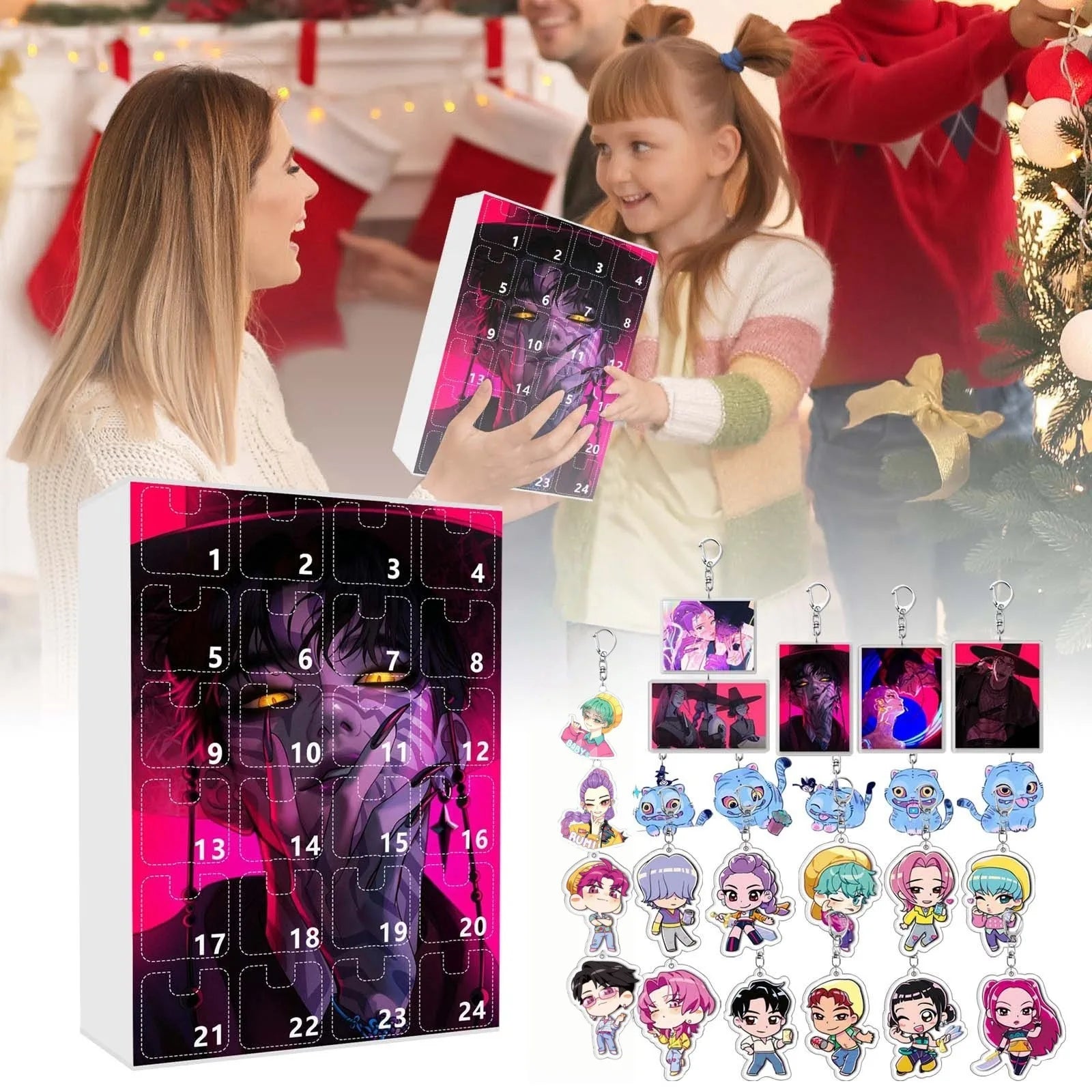K-Pop Demon Hunters Adventskalender 🎄✨ – 24 Tage Weihnachts-Countdown mit Rumi, Mira, Zoey & Tiger | Perfektes Geschenk für K-Pop Fans