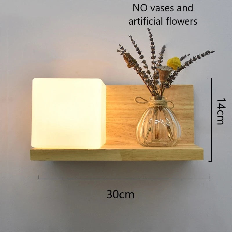 🌿 Modern Wooden LED Wall Lamp – Stil trifft Natur