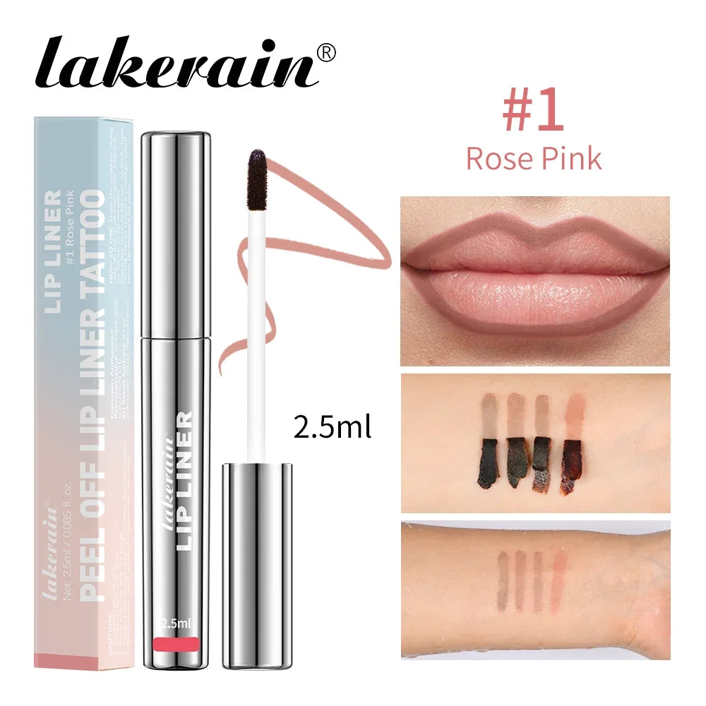 💋 Langhaftender Peel-Off Lipliner Stain – 4er Set, Wasserfest & Transferfrei ✨💄
